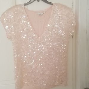 Vintage Cathy Hardwick 100% silk blouse size small